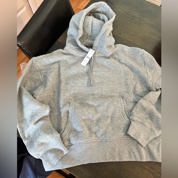J. Crew Light Gray Heritage Terry Hoodie - Picture 3 of 5